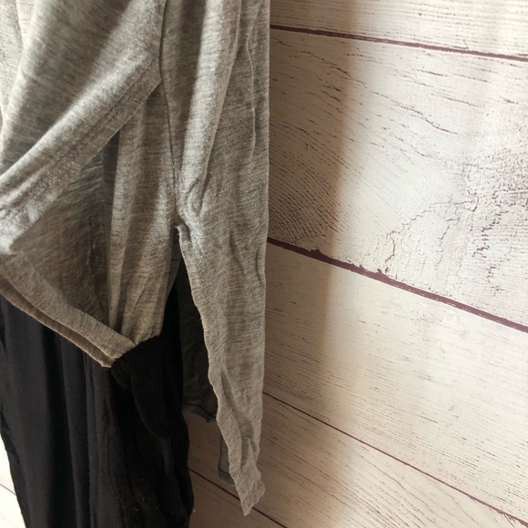 Anthropologie Elevenses Gray Black Jumpsuit S - Picture 6 of 9